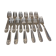 12 silver-plated metal cake forks Liberty Grand Prix