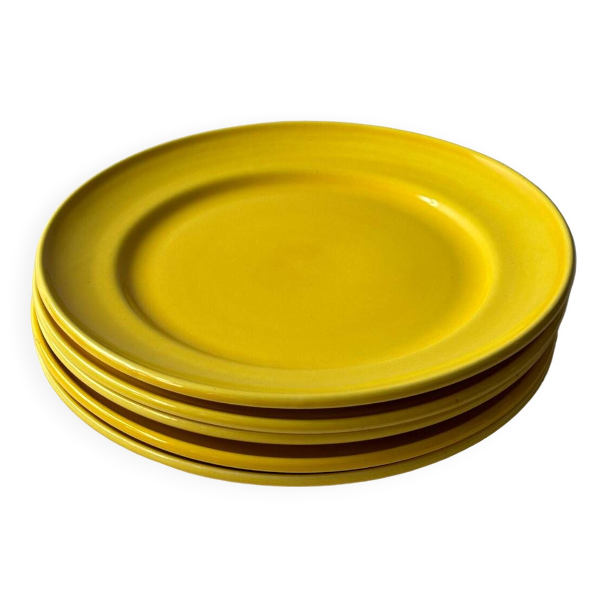 Yellow saline flat plates