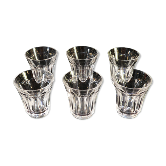 6 glasses in saint-louis crystal shape 766 size 5654