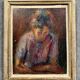 Oil painting on panel, Art Deco period