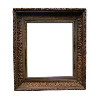 Golden wooden frame at the end of the 19th century
