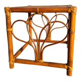 Vintage rattan sofa end