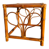 Vintage rattan sofa end