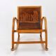 Curved wooden rocking chair for children Bauhaus Brockhage Andrä period, Germany, 1950s