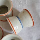 Porcelain diabolo egg cup, set of 4
