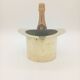 Ice Bucket Champagne Cooler Top Hat Vintage Brass
