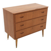 Scandinavian teak chest of drawers, Sweden, 1960