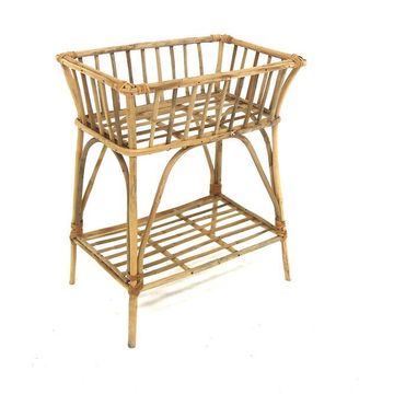 Jardinière d'intérieur scandinave en rotin, Suède, 1960