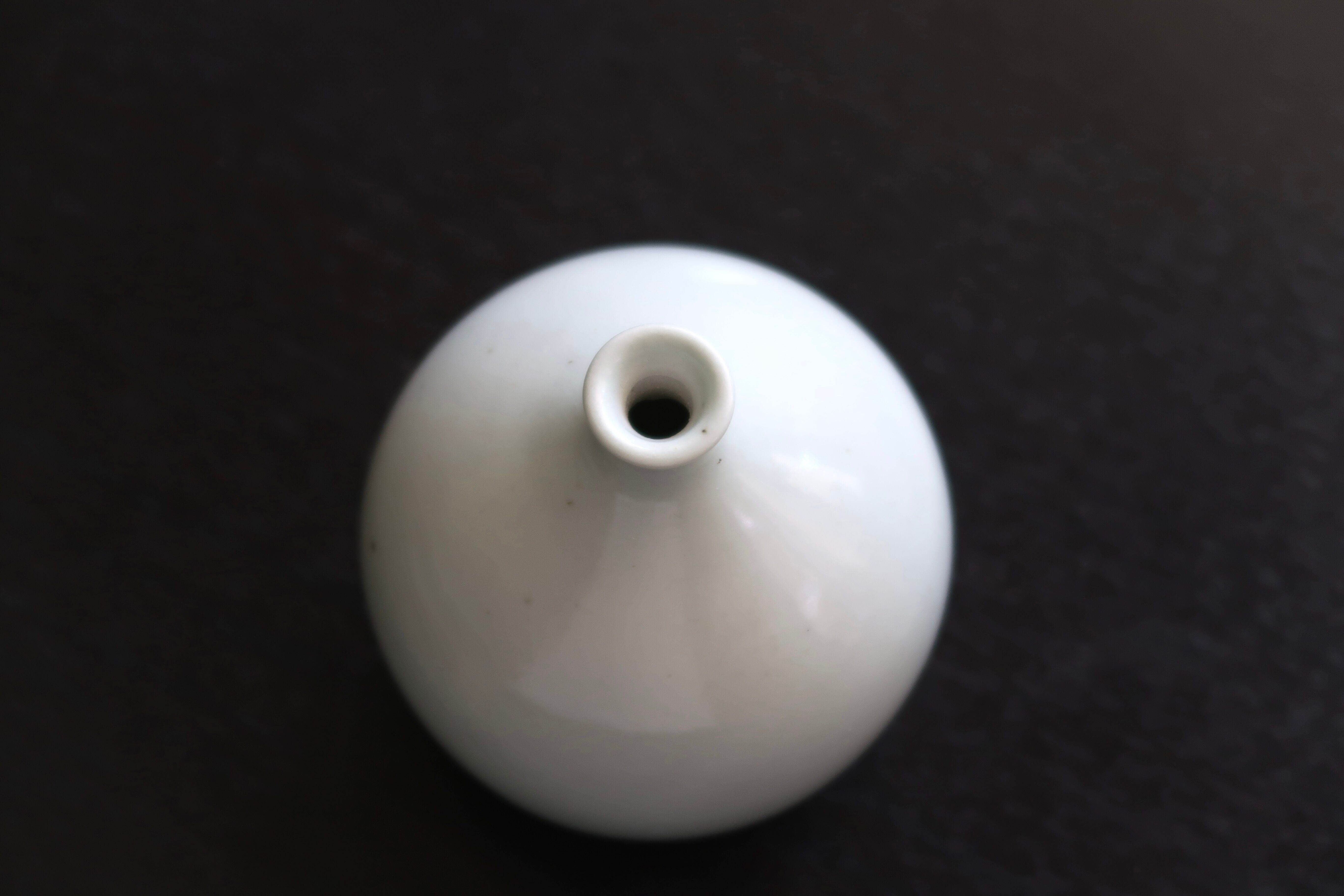 Celadon porcelain vase signed A. Monique A.T., 1970s