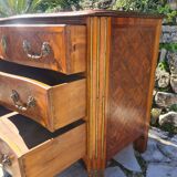 Louis XIV Commode in Marquetry Period 19th Century