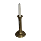 Large adjustable brass candlestick H16 D8