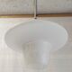 UFO pendant light in etched glass - 50s/60s