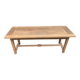 18th century farmhouse dining table renovated in solid oak 200cm