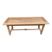 18th century farmhouse dining table renovated in solid oak 200cm