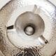 Hammered aluminum ashtray with lid for cigars and cigarettes