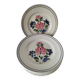 Ensemble 8 assiettes Saint Amand décor fleurs stylisées 4122