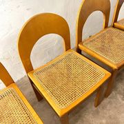 Set of 4 caned chairs Arcadia by Tagliabue di Cascina Armata, 1970-80.
