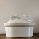 White porcelain rabbit terrine