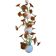 Fleurs contemporaines murano verre cascade lustre