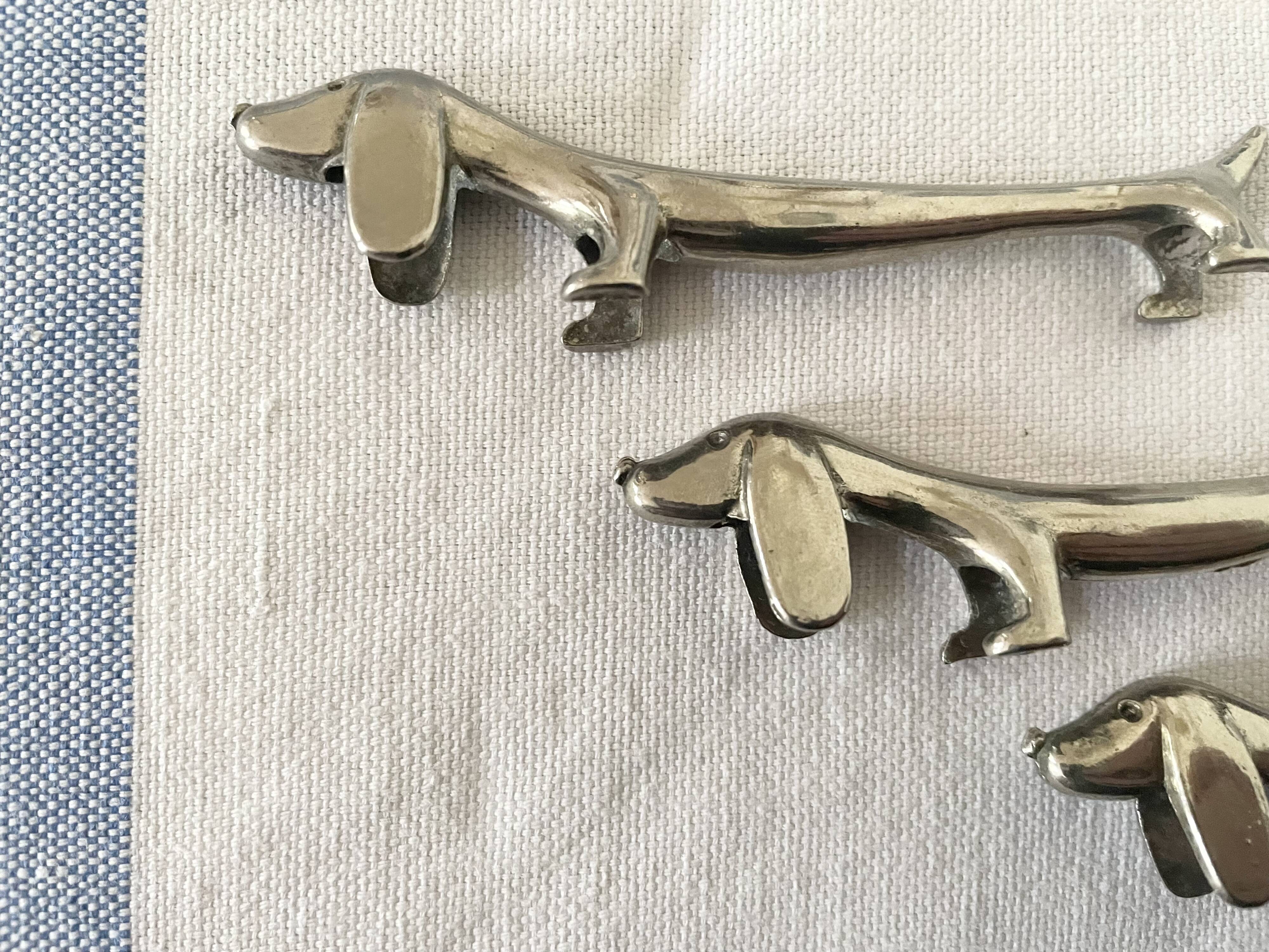 Knife holder dogs bassets metal