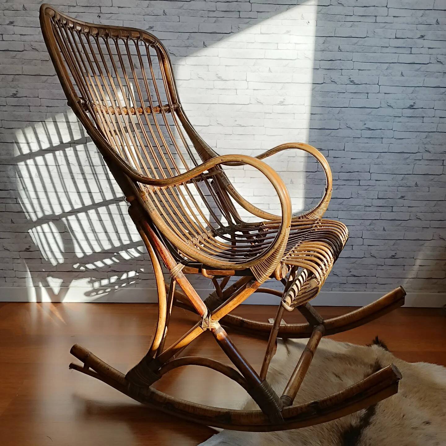 Rattan rocking chair