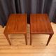 Pair of side tables by Henning Kjaernulf, Vejle Møbelfabrik, Denmark, 1960s