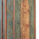 Rustic Weathered Farmhouse Folk Art Painted Bridal Cabinet from 1798