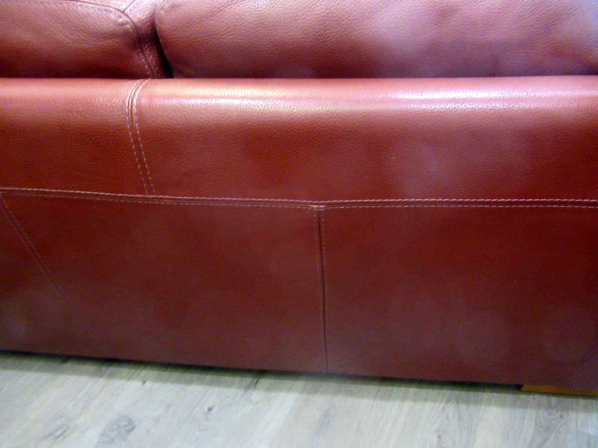 Leather sofa, 2 seats, Roche-Bobois brand