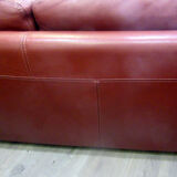 Leather sofa, 2 seats, Roche-Bobois brand