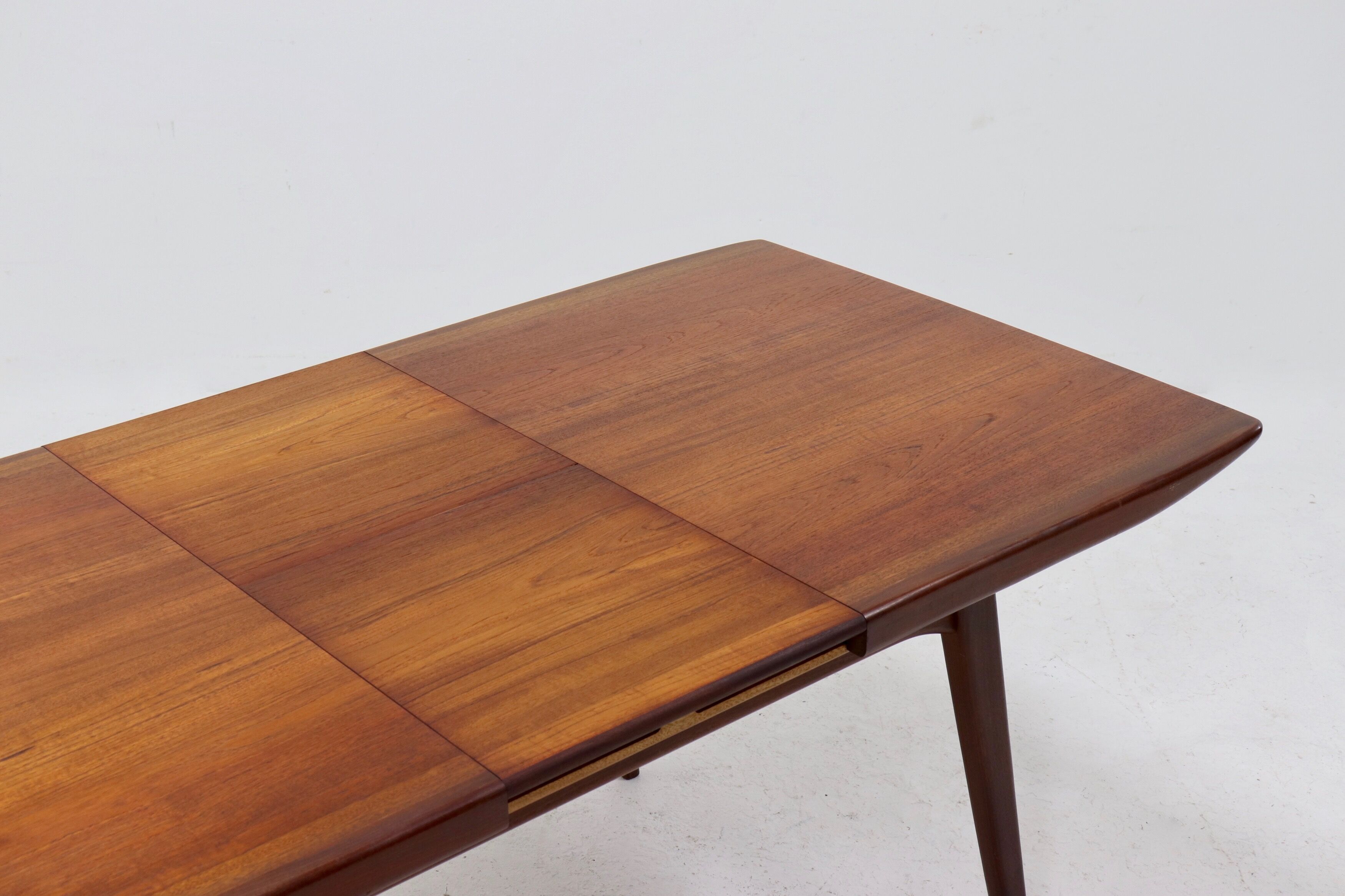Extendable Teak Dining Table By Louis van Teeffelen for WeBe 1950's