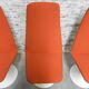 3 Vintage swivel tulip chairs