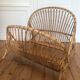 Rattan basket bed