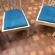 Chaises vintage et design en marbre blanc