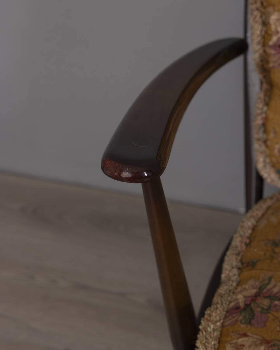 VINTAGE WOODEN SOFA FROM THE 1960S DESIGNED BY L. ERCOLANI FOR ERCOL