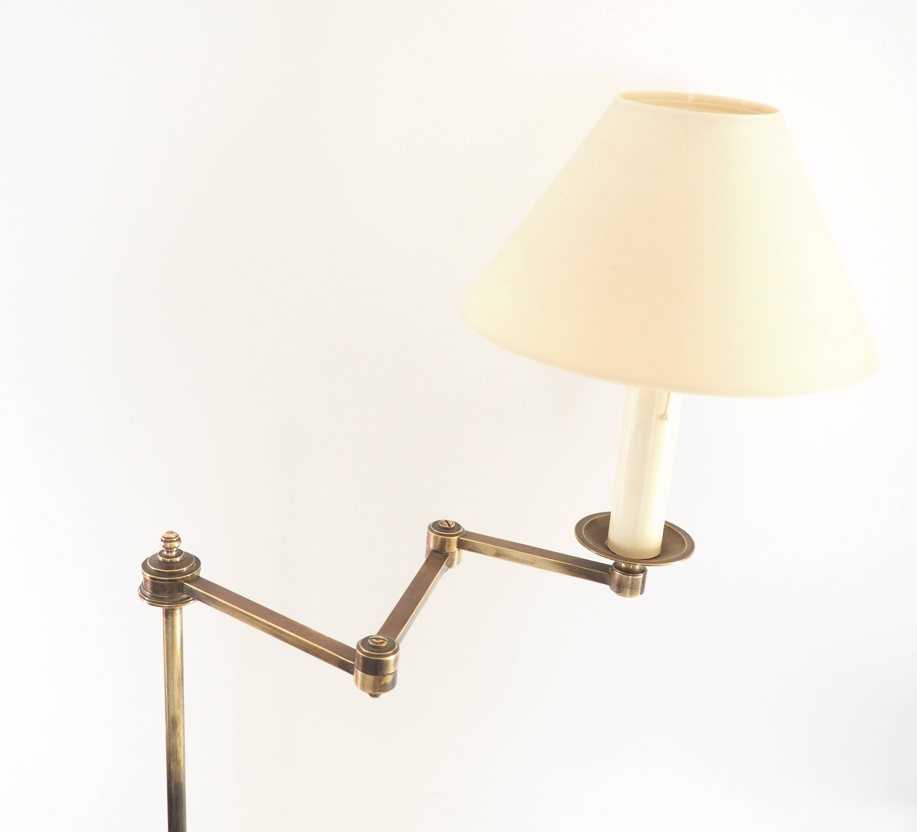 Lampadaire télescopique en bronze