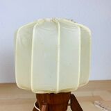 Pair of Scandinavian tripod lamps in teak 60s UFO