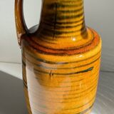 Vintage glazed ceramic amphora vase – west germany