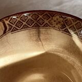 Set of 4 vintage Sarreguemines tea cups and 5 saucers