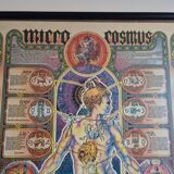Original esoteric poster "Micro Cosmus" by Giovanni Tavaglione 1982