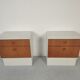 Pair of teak bedsides Scandinavian style 70s