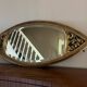 Antique gilded wooden mirror, shuttle shape - Maison Dannwolf, Strasbourg - F