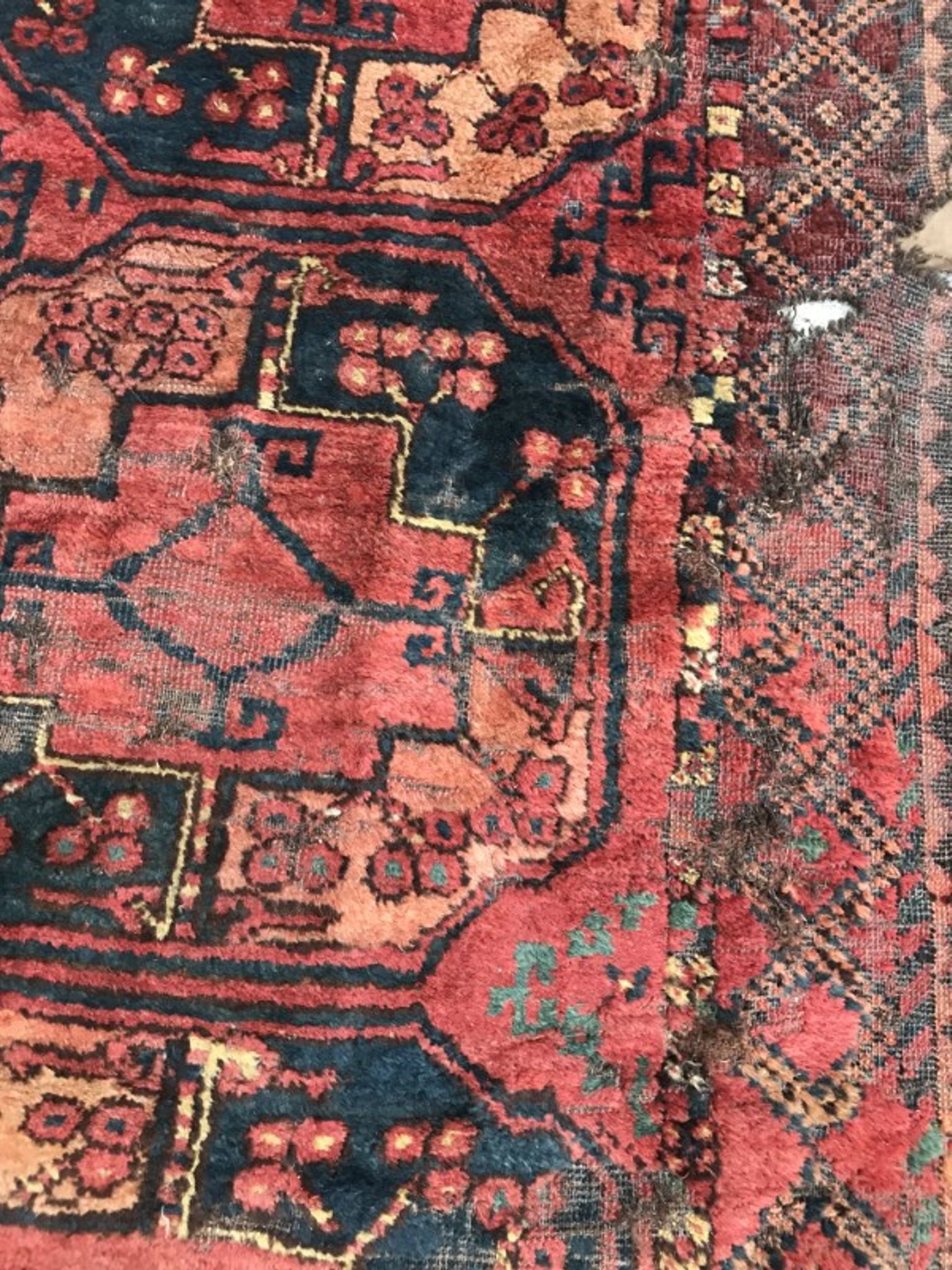 Carpet 19th century former Turkmen Ersari handmade 205 X 288 CM