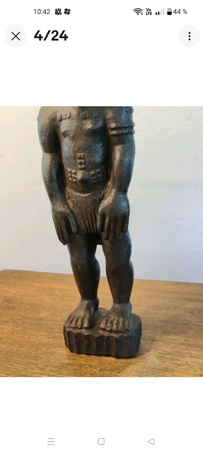 Ancient mystical husband fetish sculpture, Blolo Bian Baoulé