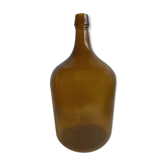 Demijohn in brown molded glass