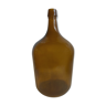 Demijohn in brown molded glass