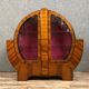 Superb English Art Deco window in walnut and bramble circa 1925