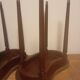 Tables basses bouillotte rognon de style Louis XVI