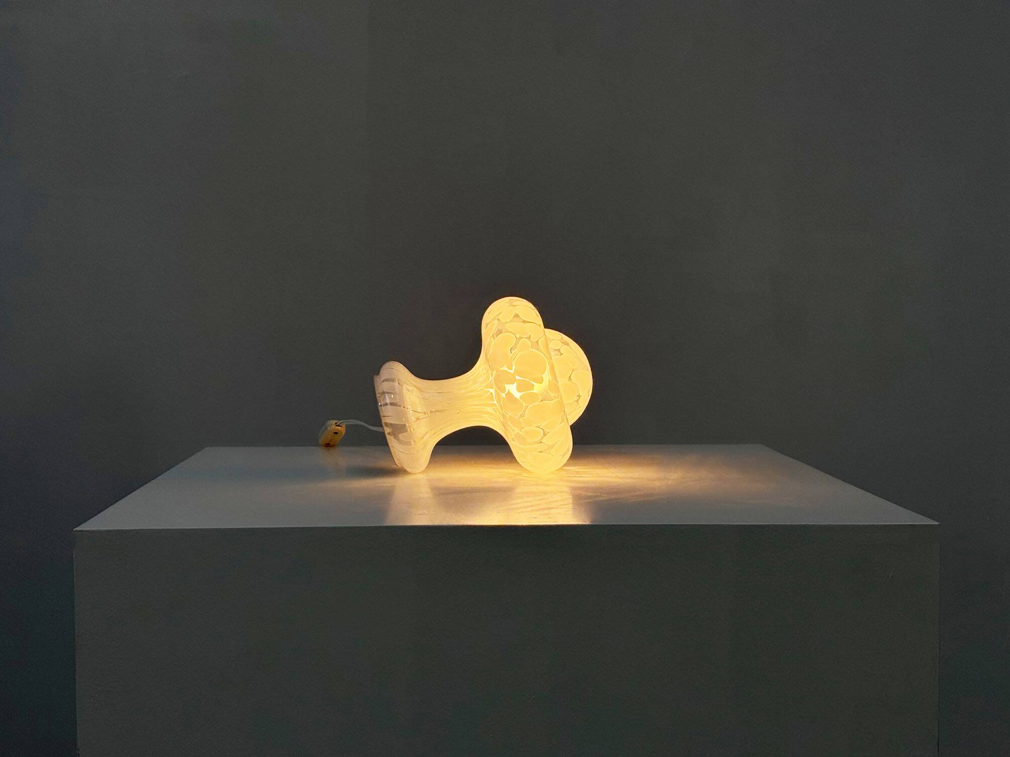 Lampe de table en verre Mazzega