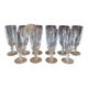 10 crystal flutes