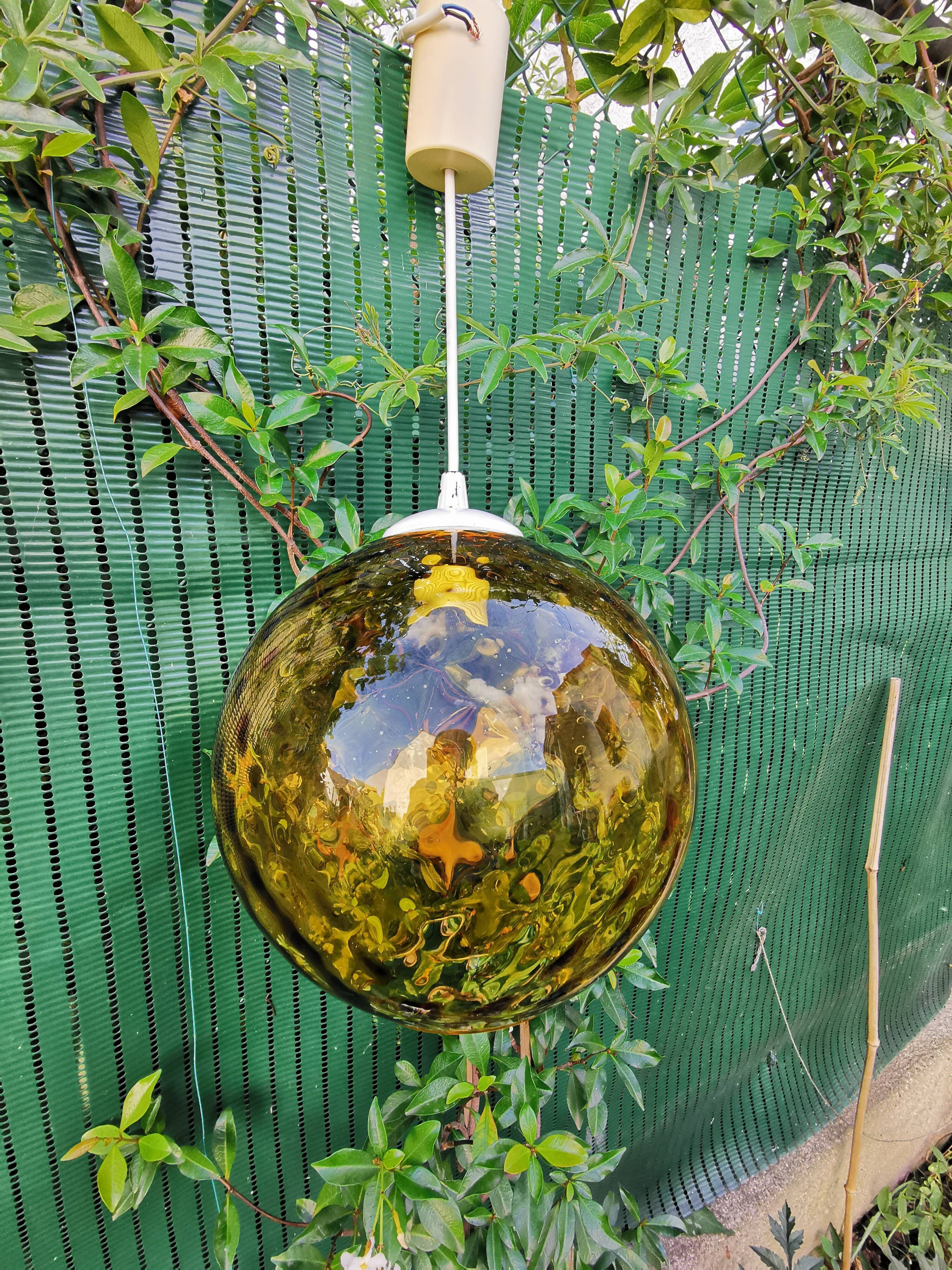 Vintage globe pendant lamp